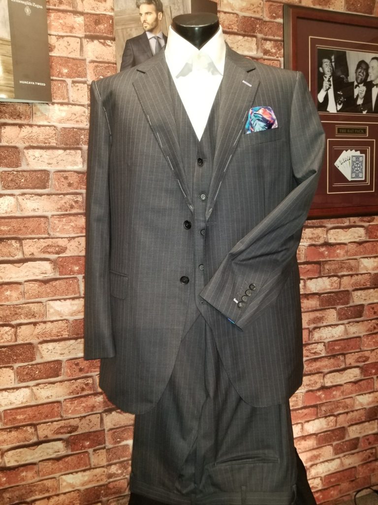 Grey Pinstripe Bucco Couture Custom Clothing Of Distinction Custom