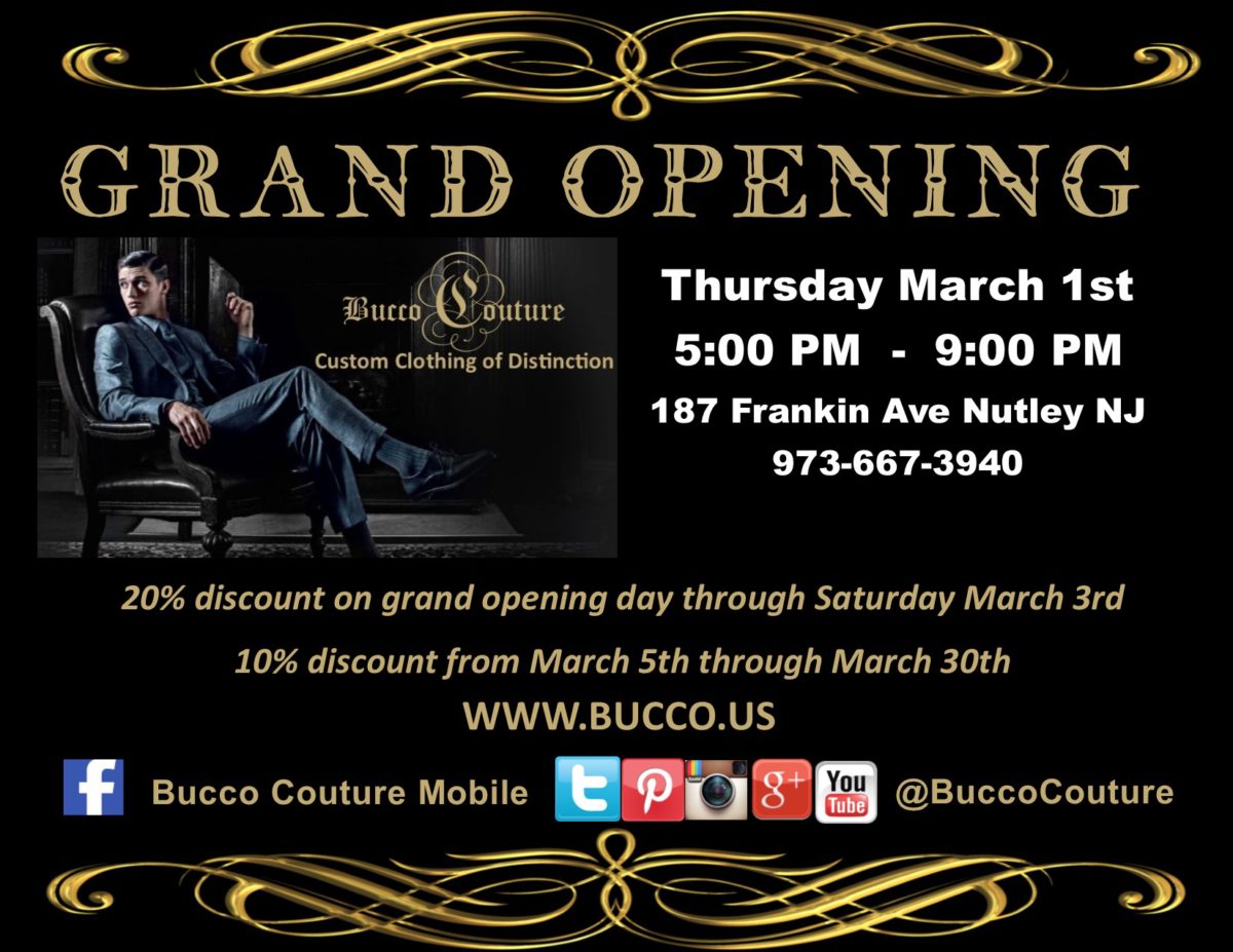 Bucco Couture GRAND OPENING