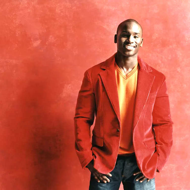 Man wearing red jacket