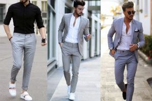 Grey Tailored Trousers