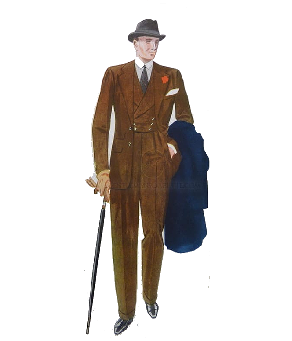 A Revisit To 1930 Fall Wardrobe Two Button Suit