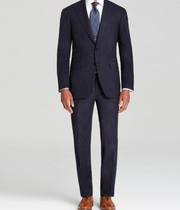 A Perfect Fall Wedding Suit With Dark Tones