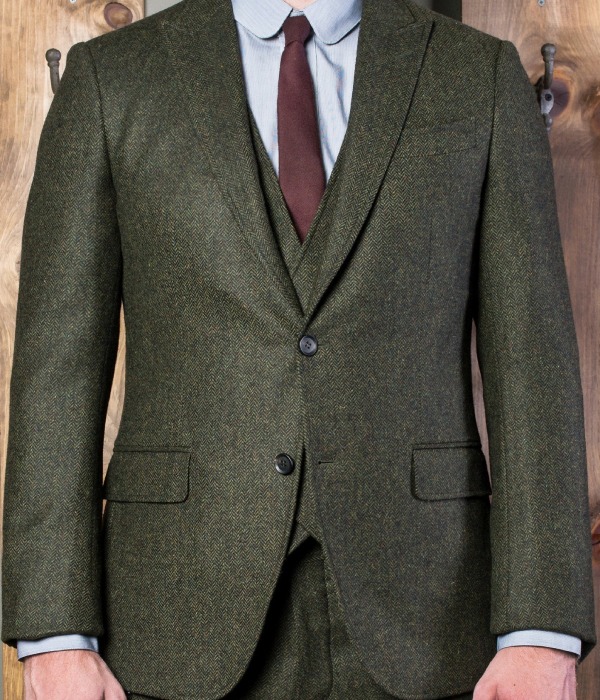 Check Out This Vintage Green Suit Made Of Wool - Bucco Couture