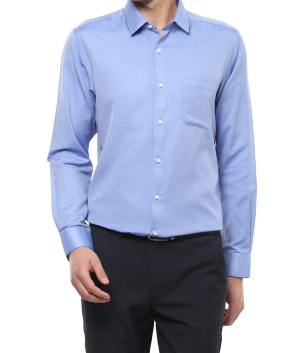 A Navy Blue Solid Shirt To Strike Down For This Friday