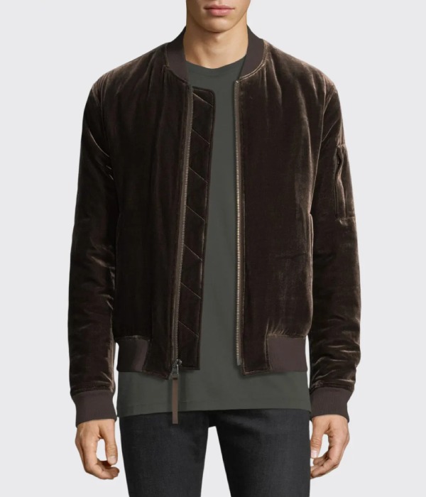 Velvet Bomber Jacket